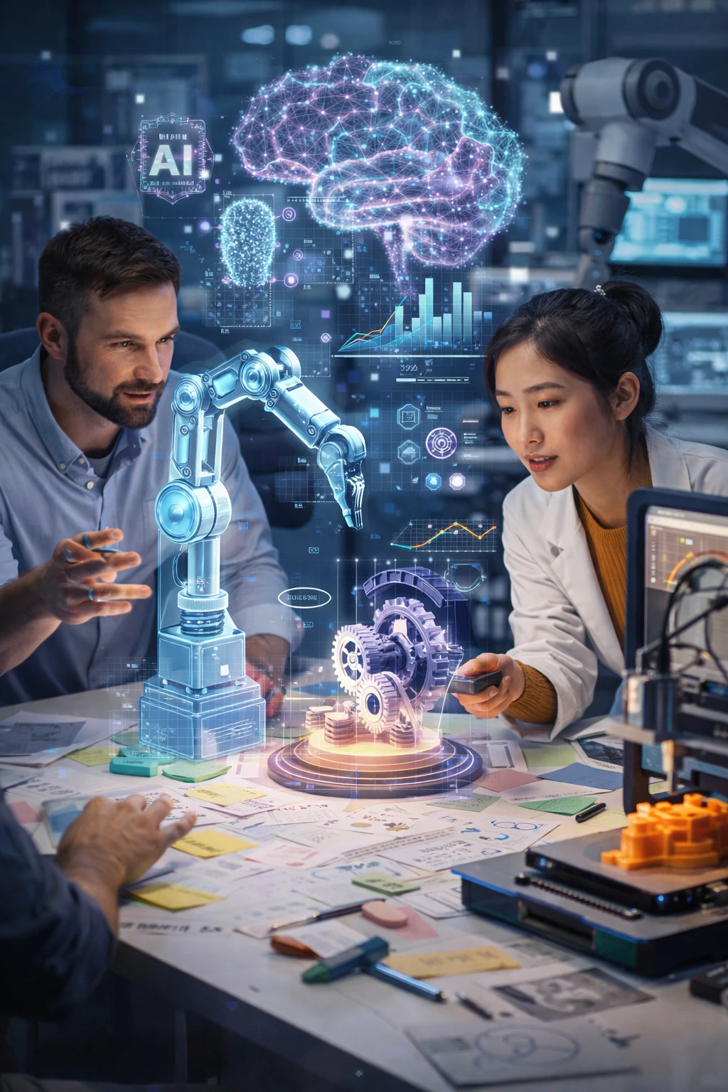 Visualización IA y estudio de prototipado 3D